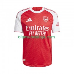 Camisola Arsenal Homem Equipamento Primeiro 2025-2026 Manga Curta